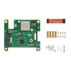 NVMe M.2 HAT Integrated with HAILO-8 26-TOPS AI Accelerator for Raspberry Pi 5